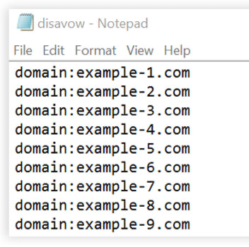 disavow