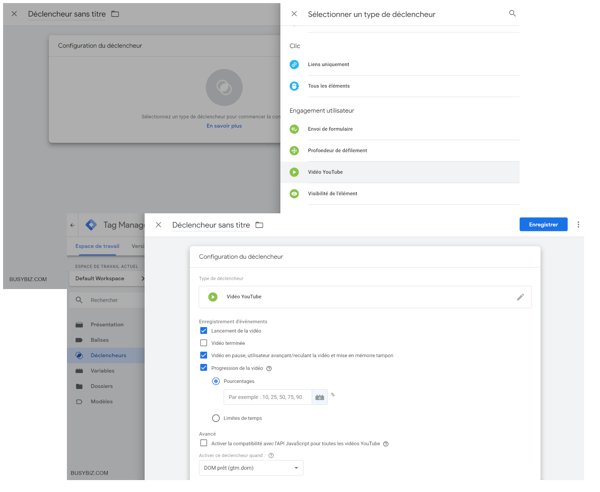 Google Tag Manager - Création d'un déclencheur